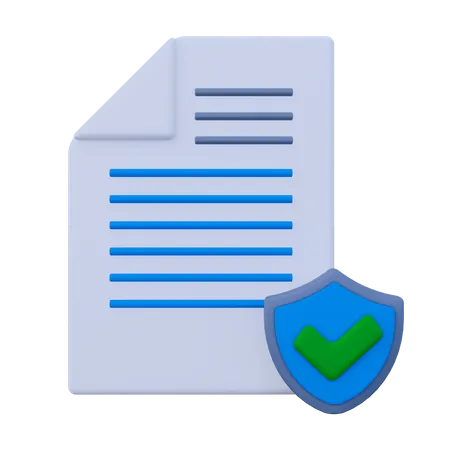 Document Safety  3D Icon