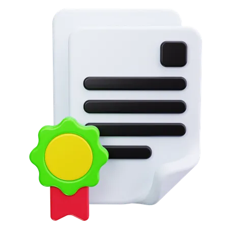 Document scellé  3D Icon