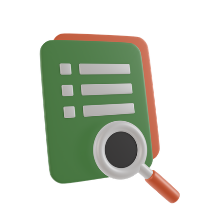 Document Search  3D Icon