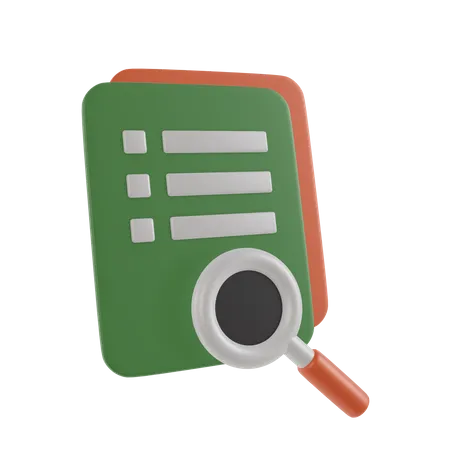 Document Search  3D Icon