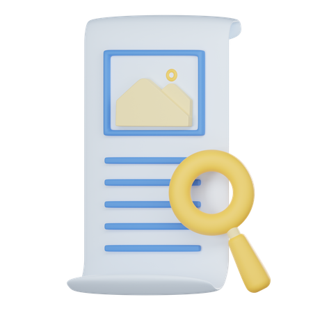 Document Search  3D Icon