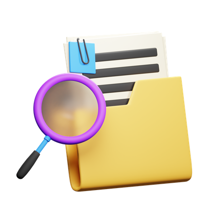 Document Search  3D Icon