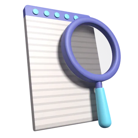 Document Search  3D Icon