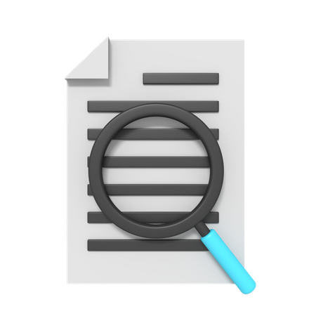 Document Search  3D Icon