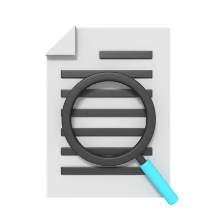 Document Search  3D Icon