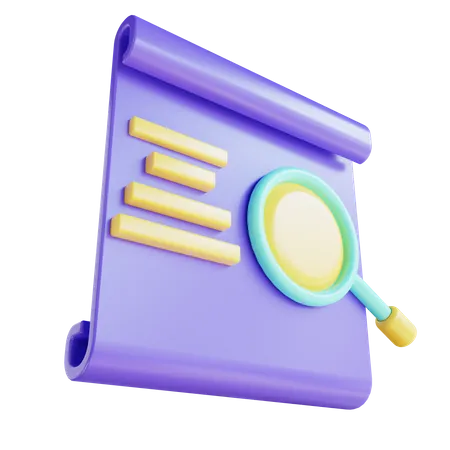 Document Search  3D Icon