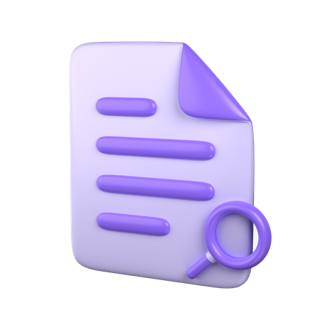 Document Search  3D Icon