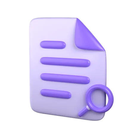 Document Search  3D Icon