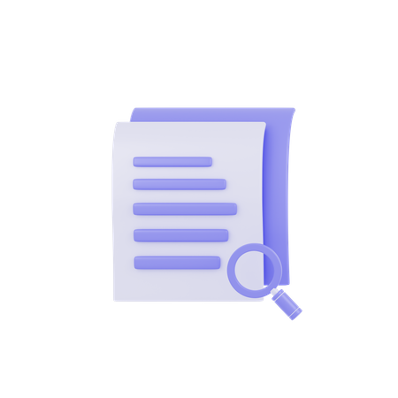 Document Search  3D Icon