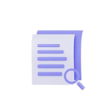 Document Search  3D Icon