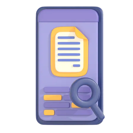 Document Search  3D Icon