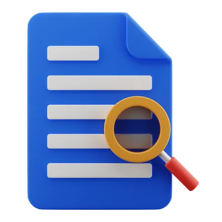 Document search  3D Icon