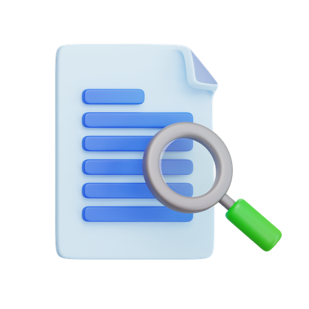 Document Search  3D Icon