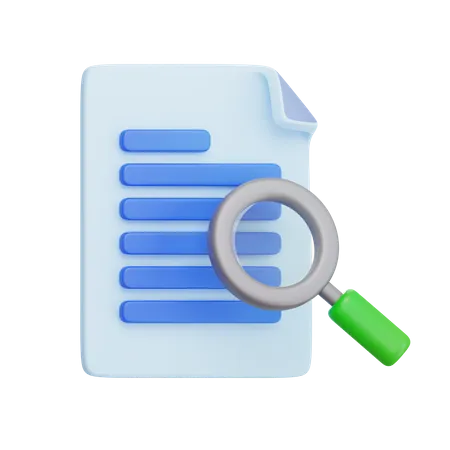 Document Search  3D Icon