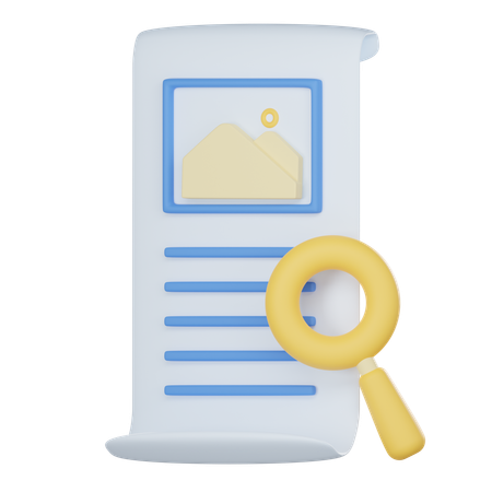 Document Search  3D Icon