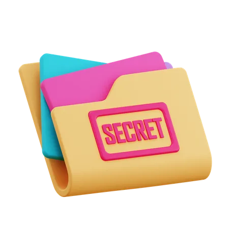 Document Secret  3D Icon