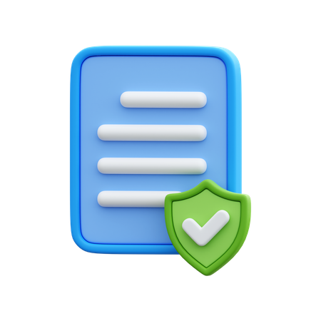 Sécurité des documents  3D Icon