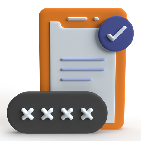 Sécurité des documents  3D Icon