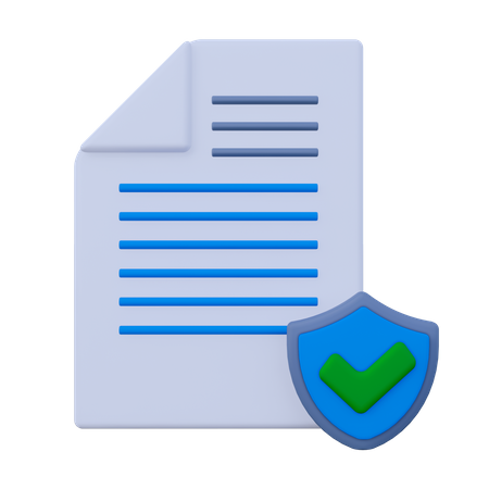 Sécurité des documents  3D Icon