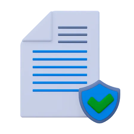 Sécurité des documents  3D Icon