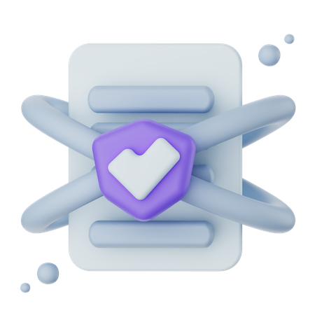 Document Security  3D Icon