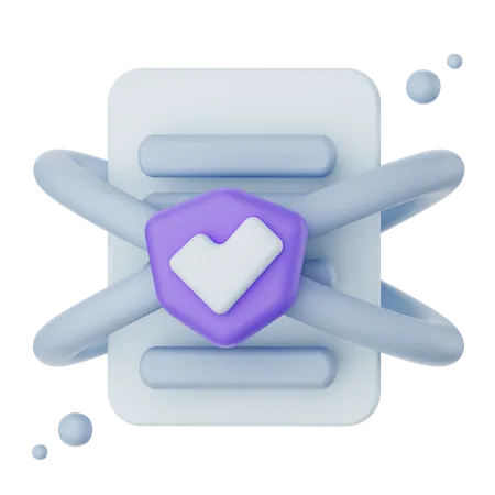 Document Security  3D Icon