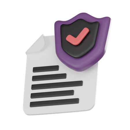 Document Security  3D Icon