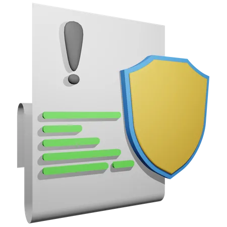 Document Security  3D Icon