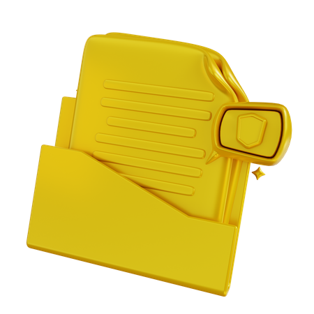 Document Security 3D Icon