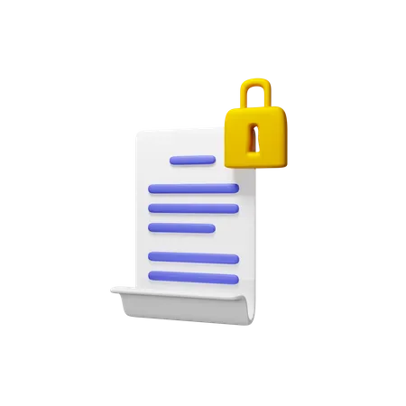 Document Security Download This Element Now 3D Icon