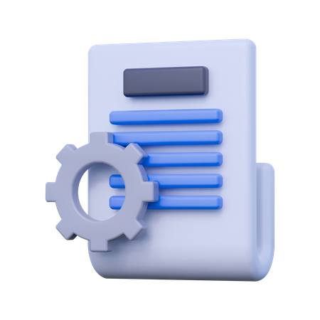 Document Service 3D Icon