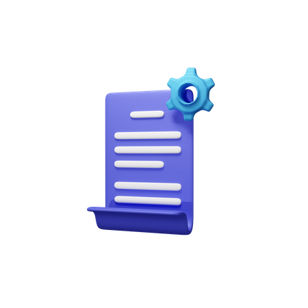 Document Setting  3D Icon