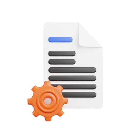 Document Setting  3D Icon