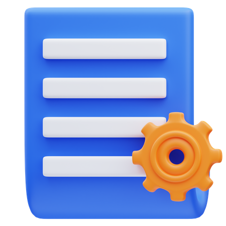 Document Setting  3D Icon