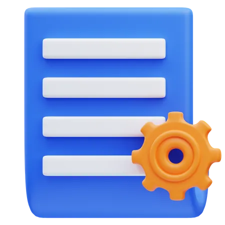 Document Setting  3D Icon