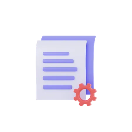 Document Setting  3D Icon