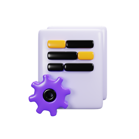 Document Setting  3D Icon