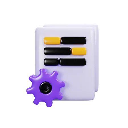 Document Setting  3D Icon