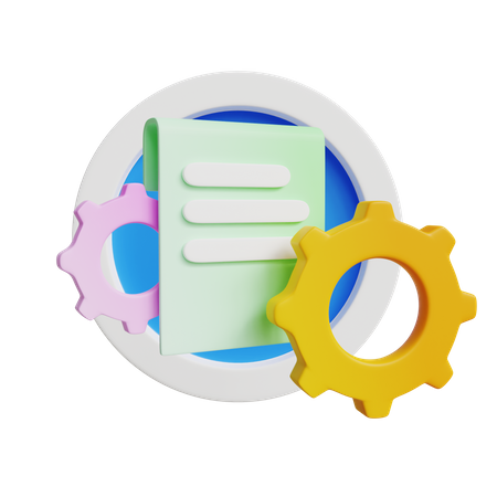 Document Setting  3D Icon