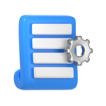 Document Setting  3D Icon