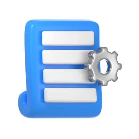 Document Setting  3D Icon