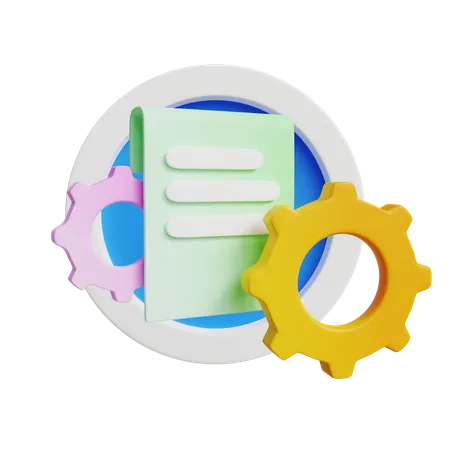 Document Setting 3D Icon