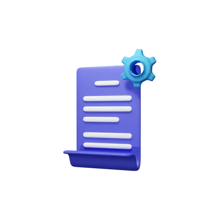 Document Setting  3D Icon