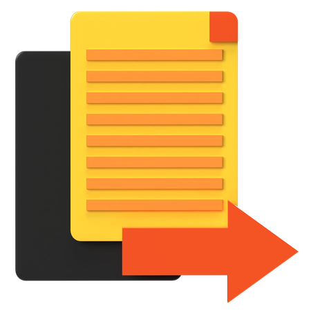 Document Share  3D Icon
