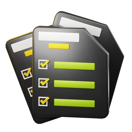 Document Sheet  3D Icon