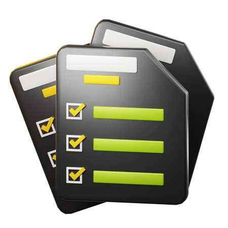 Document Sheet  3D Icon