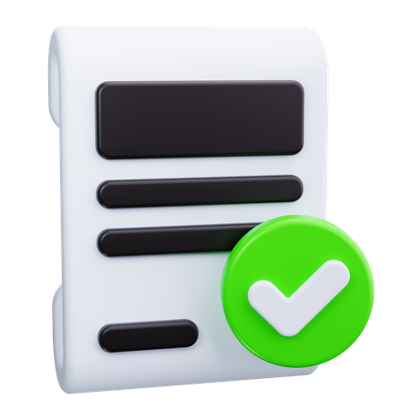 Document Stamp  3D Icon