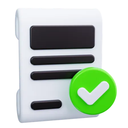 Document Stamp  3D Icon