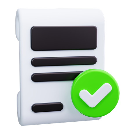 Document Stamp  3D Icon