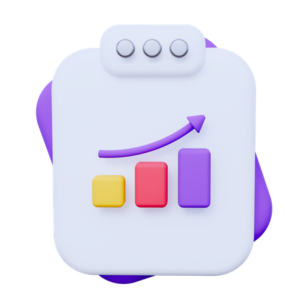 Document Statistic  3D Icon